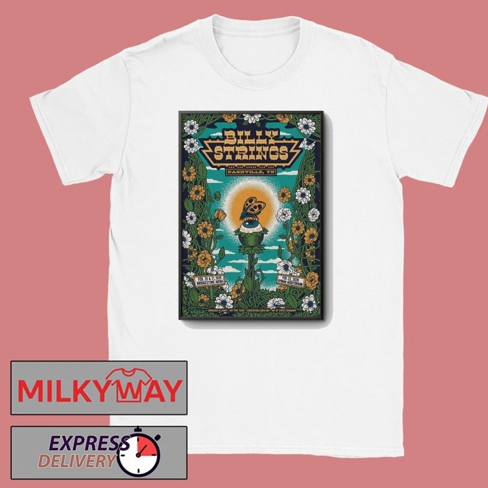 Billy Strings Feb 20-21 2026 Nashville TN Poster shirt