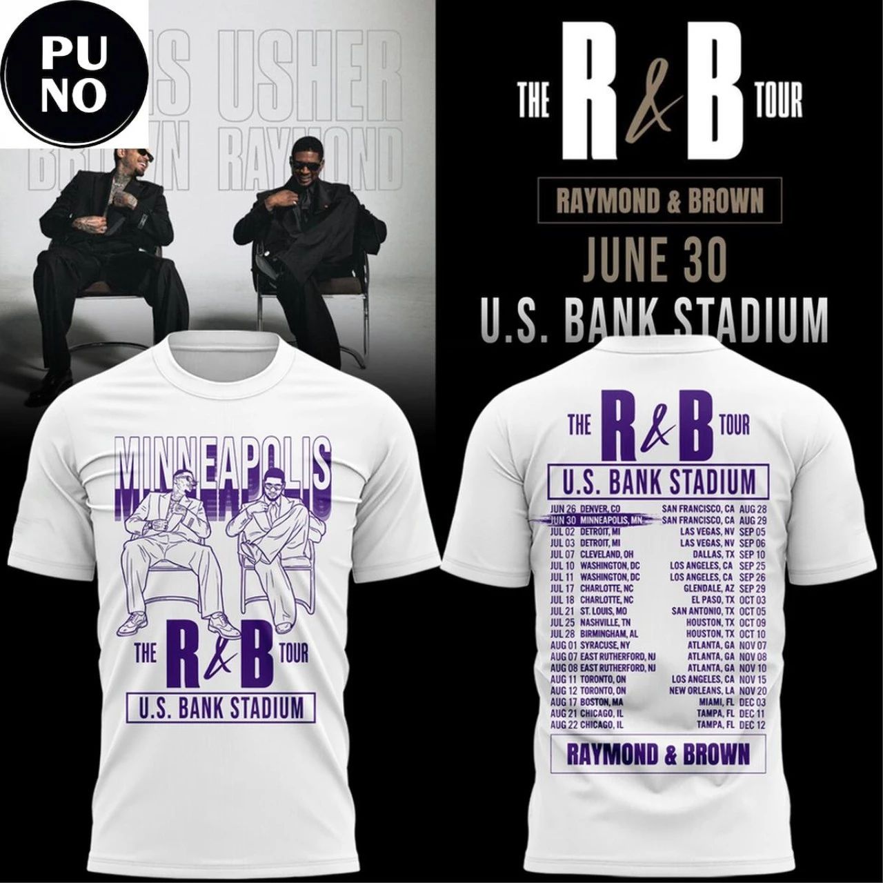 Minnesota Vikings x The R&B Tour 2026 Shirt