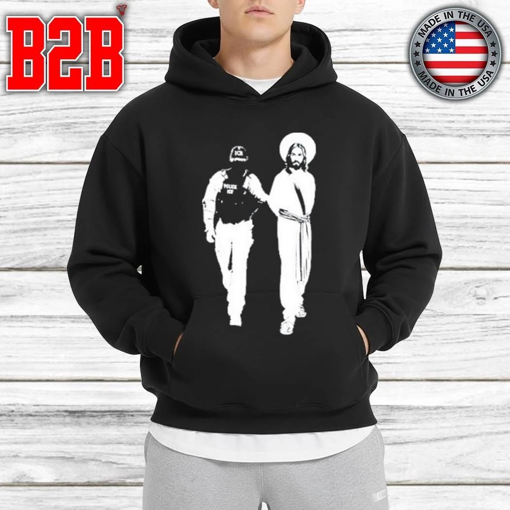 Anti Ice Jesus Arrested Parody Shirt