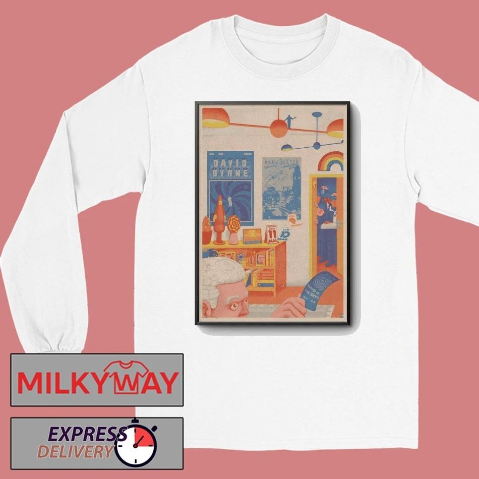 David Byrne Tour Manchester UK On Mar 10-11 2026 Poster shirt