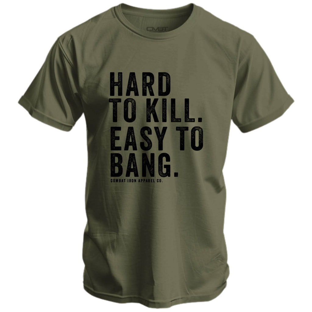 Hard to Kill. Easy to Bang. Men's T-Shirt Hoodie, Sweatshirt | CoreVibeTees.com (Image 2)