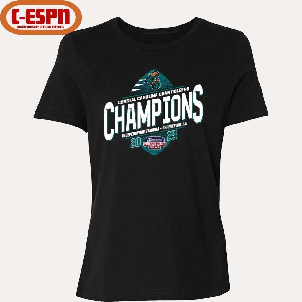 Coastal Carolina Football 2025 Independence Bowl Champions T-Shirt