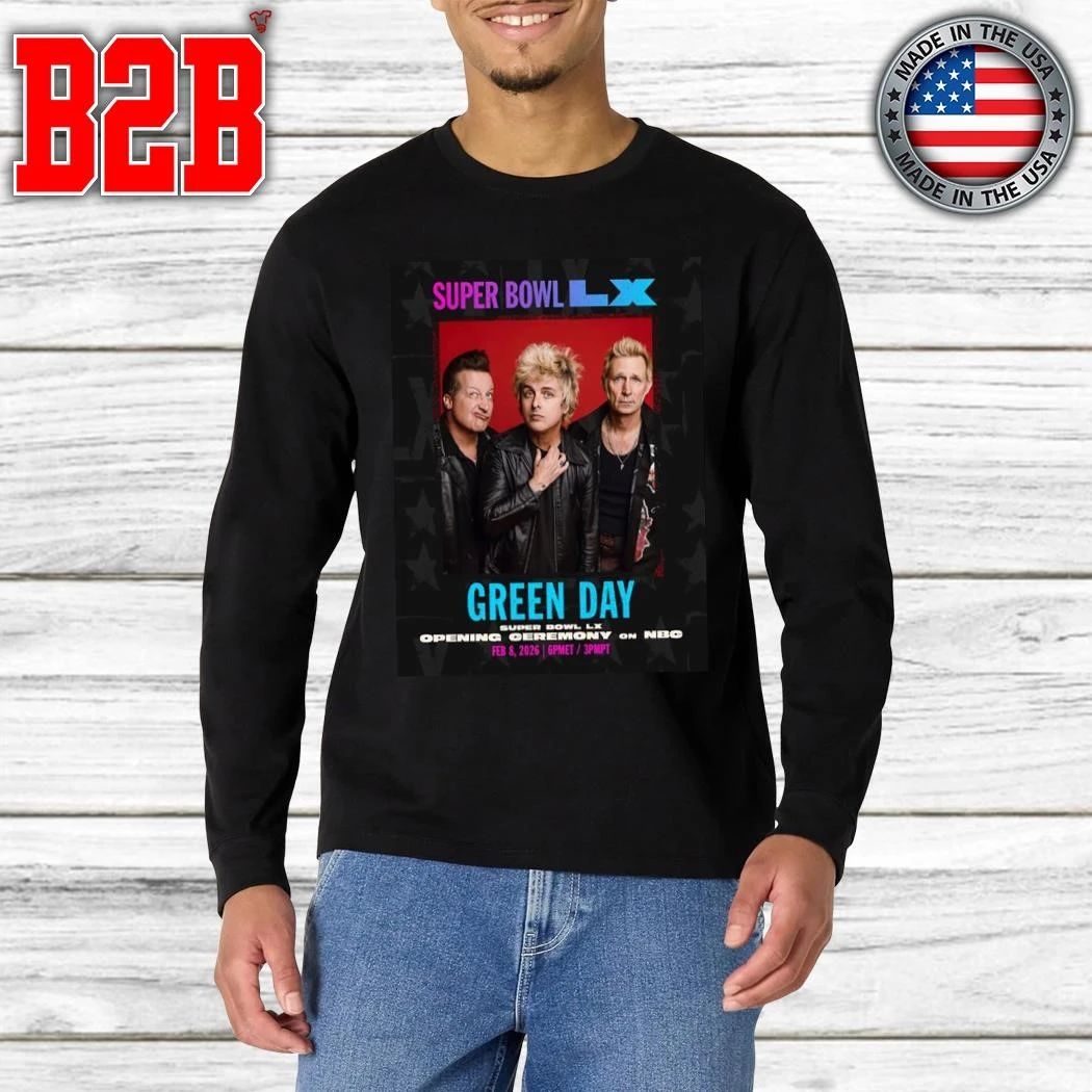 Green Day Performs At Super Bowl LX Sunday February 8 2026 Shirt