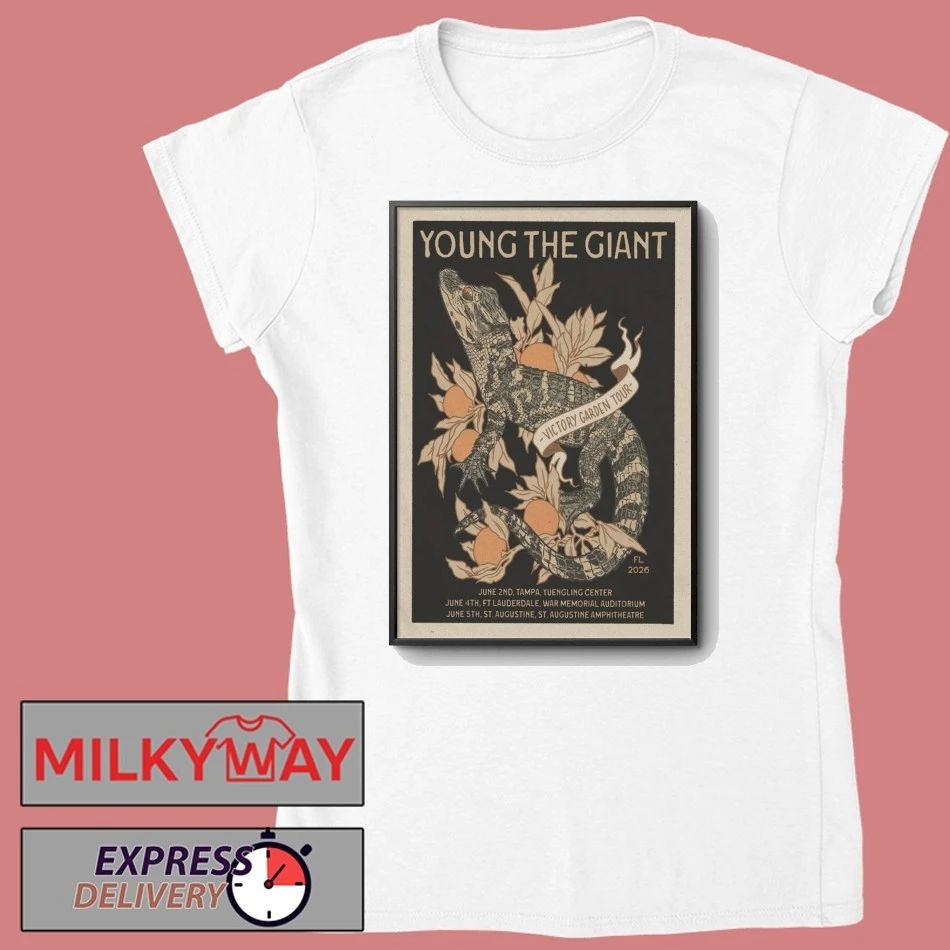 Young The Giant Victory Garden Tour 2026 Poster shirt