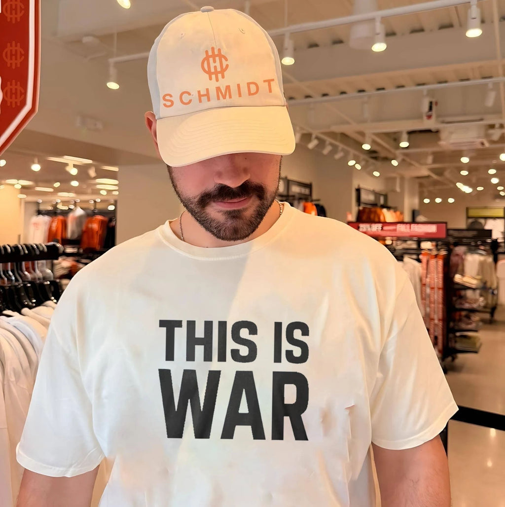 Pete Hegseth wear This Is War shirt