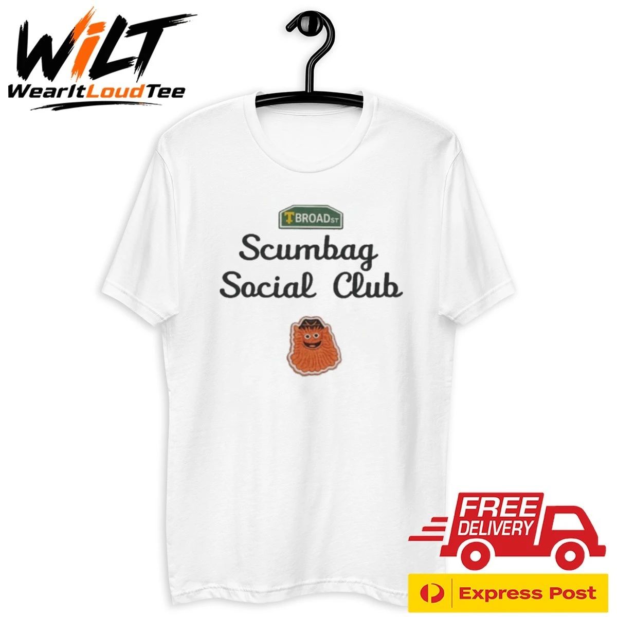 Broad Street Scumbag Social Club Flyer Shirt