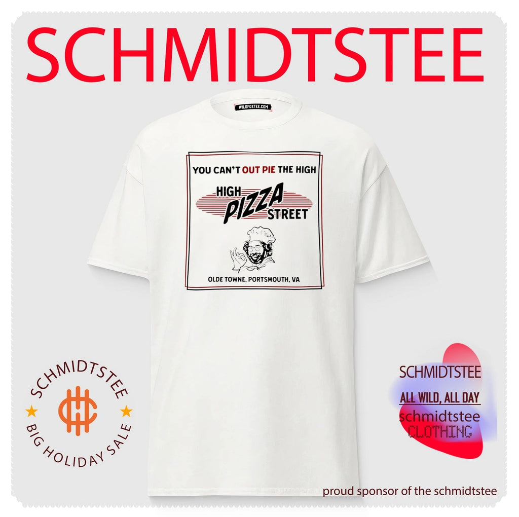 High pizza street you can’t out pie the high olde towne portsmouth va shirt