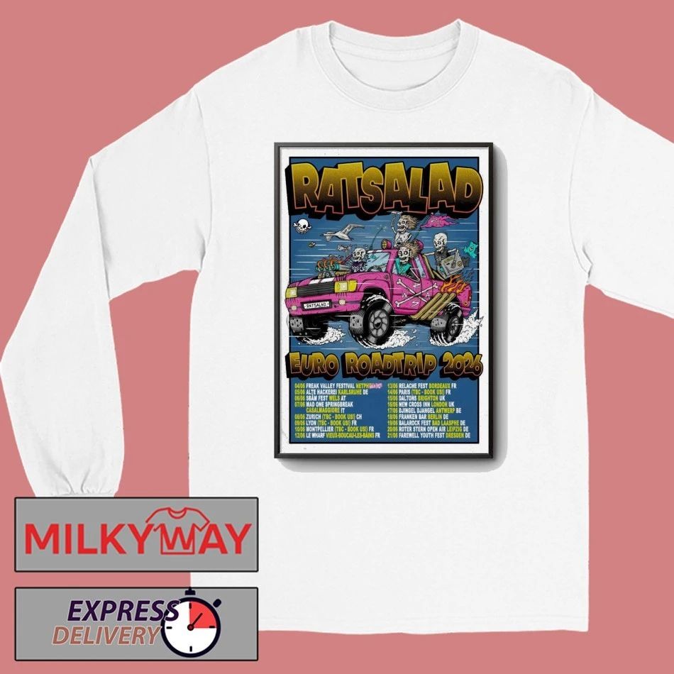 We Are Ratsalad Euro Roadtrip 2026 Poste shirt