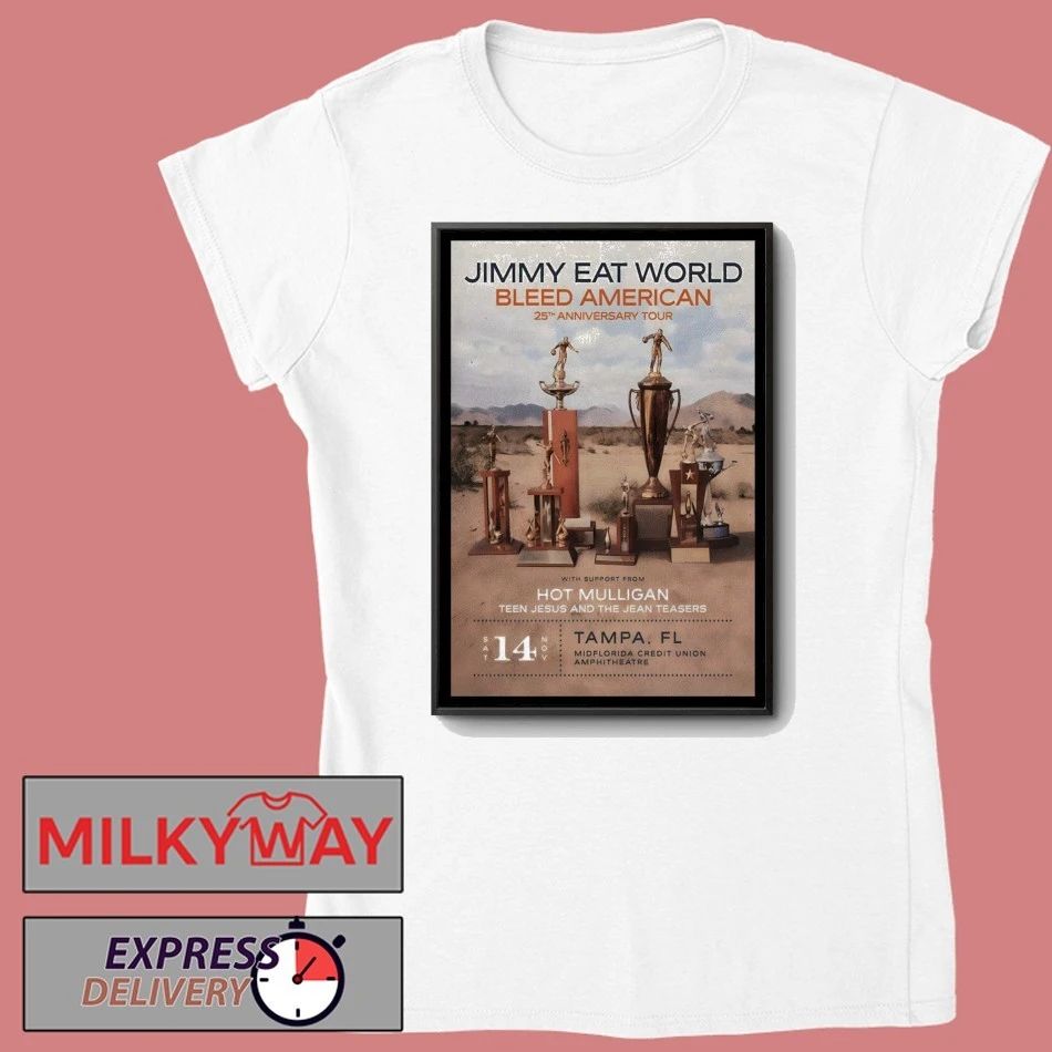 Jimmy Eat World Nov 14 2026 MIDFLORIDA Credit Union Amphitheatre In Tampa FL Poster shirt