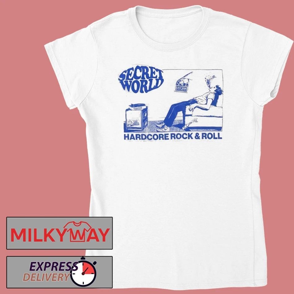Secret World X Drain Headline Is Your Friend Tour 2026 Merch Dallas Texas At Ferris Wheelers On March 19 2026 Hardcore Rock And Roll T-Shirt