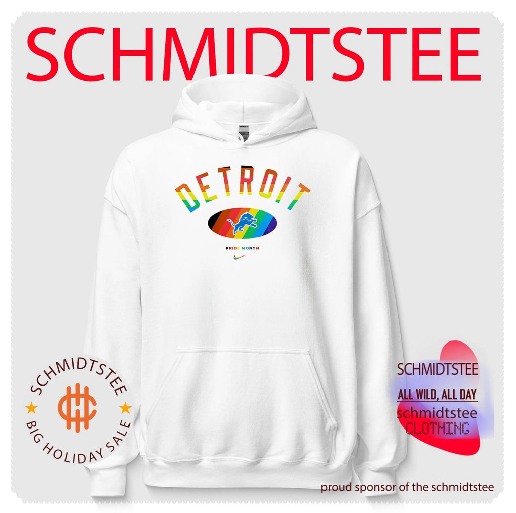 Detroit Lions Pride Month Rainbow logo shirt