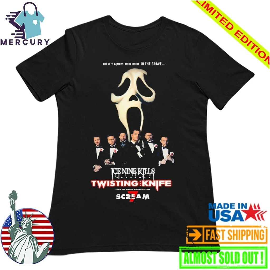 Ice Nine Kills Scream 7 Twisting Knife Murder Marquee Shirt