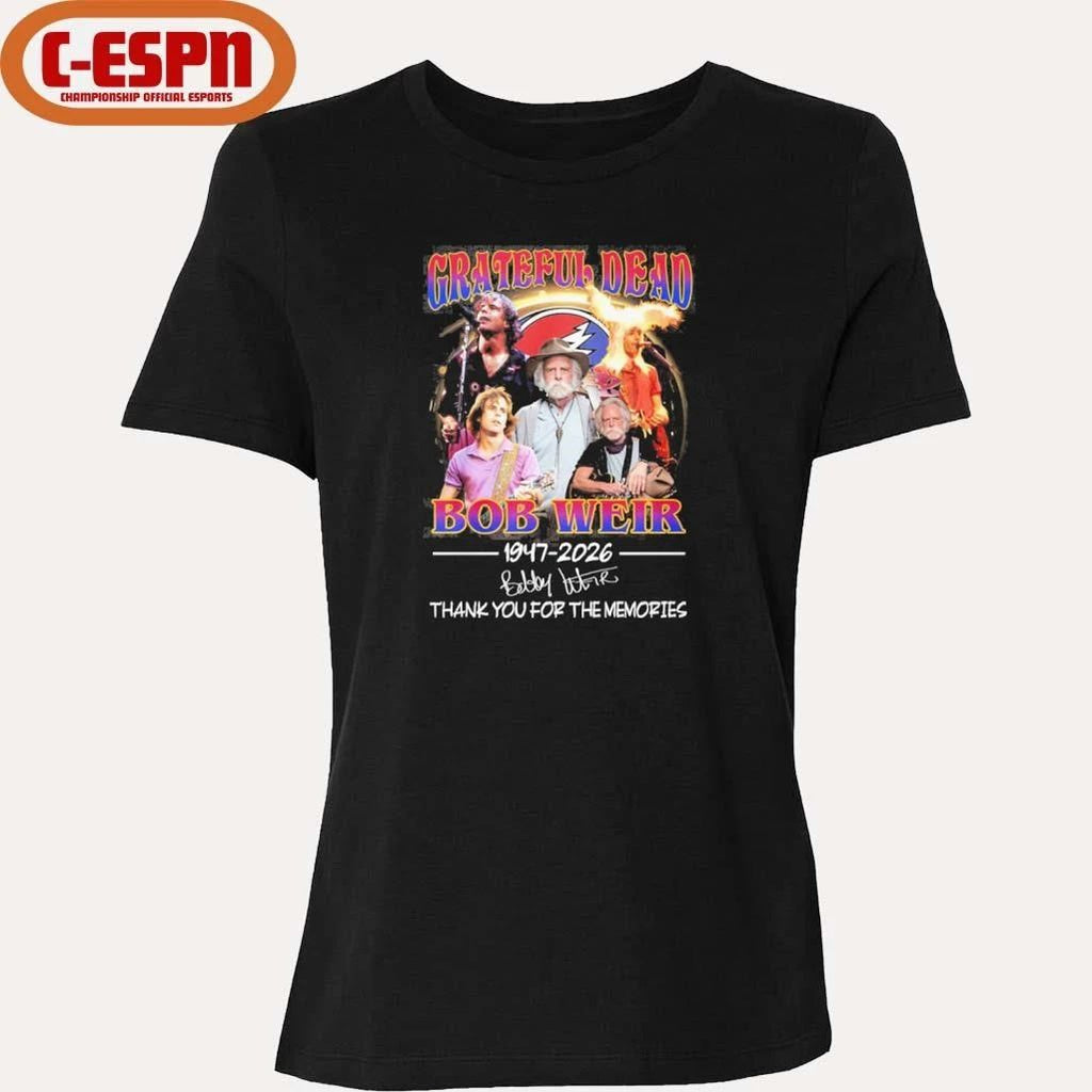 Bobby Weir Grateful Dead 1947-2026 Thank You For The Memories Shirt