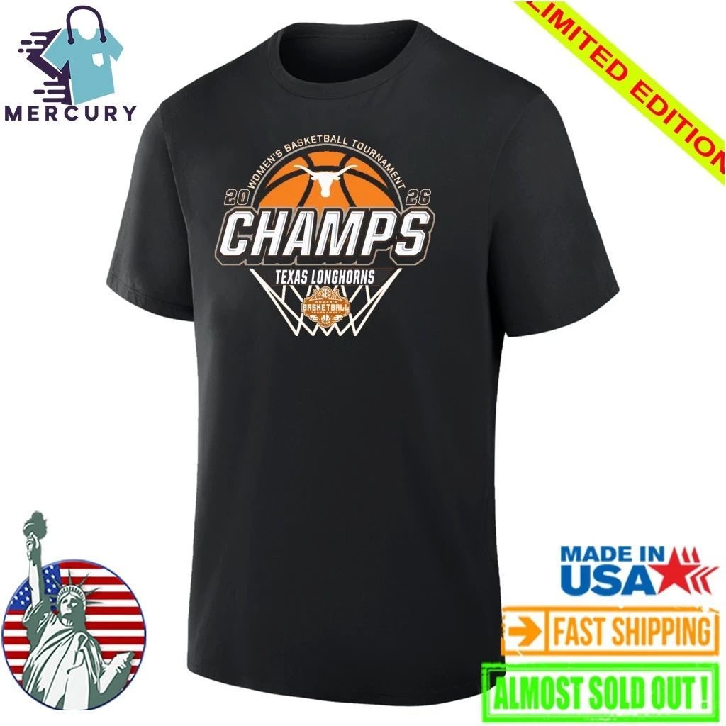 Texas Longhorns 2026 SEC Women’s Basketball Tournament Champions Shirt