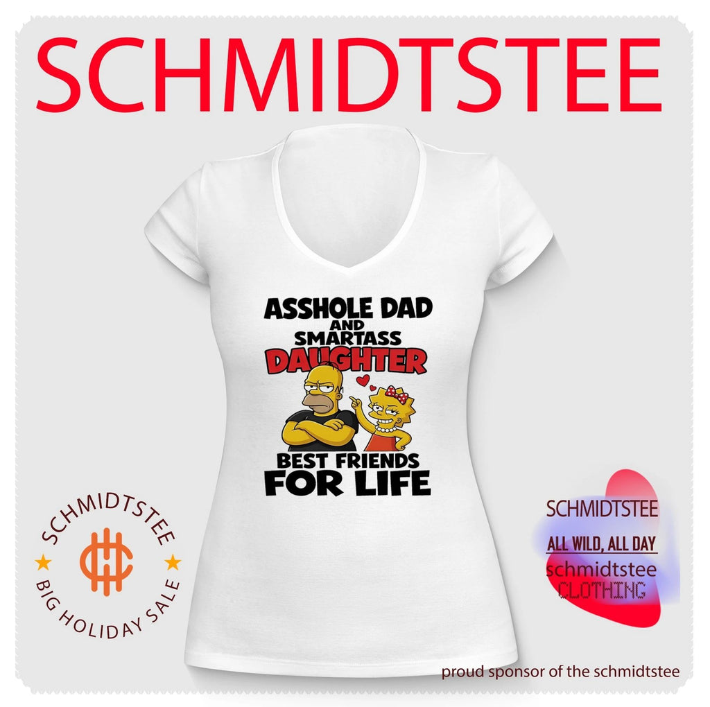 Asshole dad and smartass daughter best friends for life The Simpsons family shirt