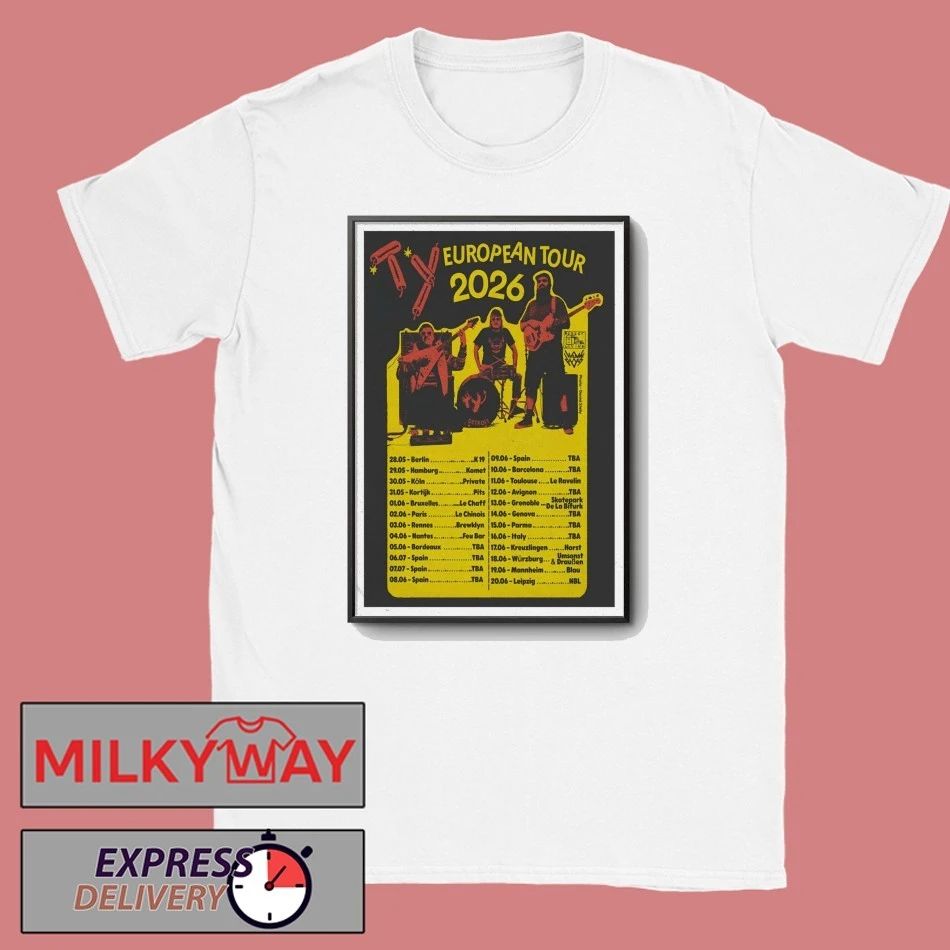 Ty4listening European Tour 2026 Poster shirt