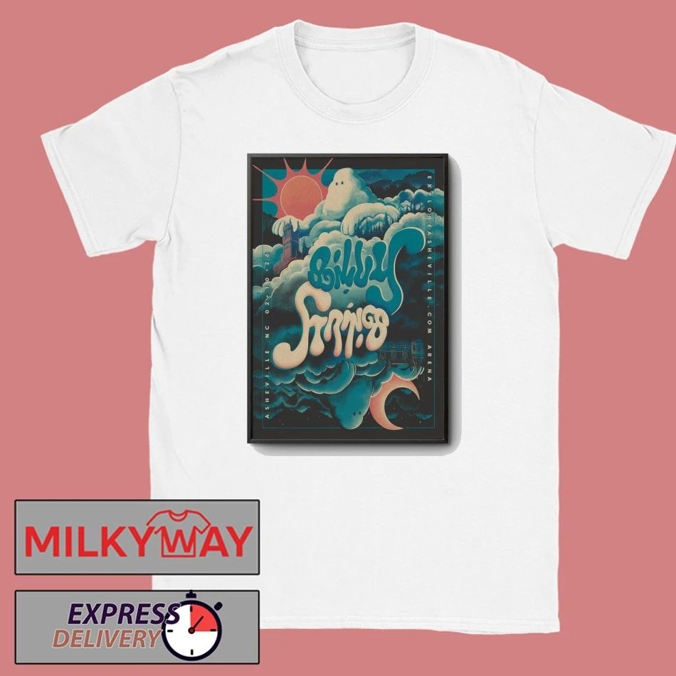 Billy Strings ExploreAsheville.com Arena In Asheville NC Feb 10 2026 Poster shirt