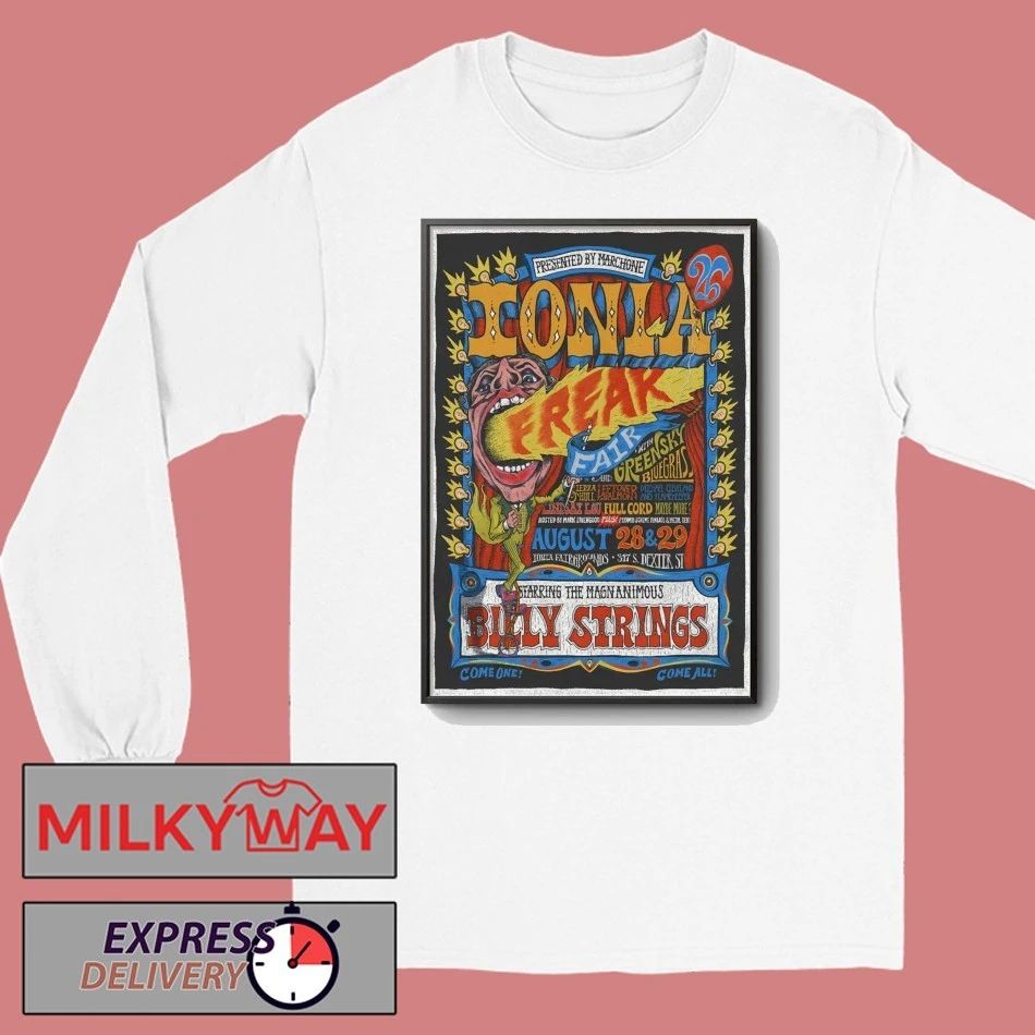 Billy Strings Ionia MI 8 28-8 29 2026 Poster shirt