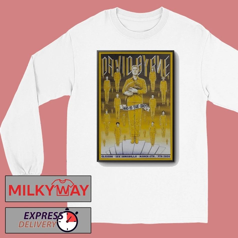 Poster 2026 David Byrne Sec Armadillo shirt