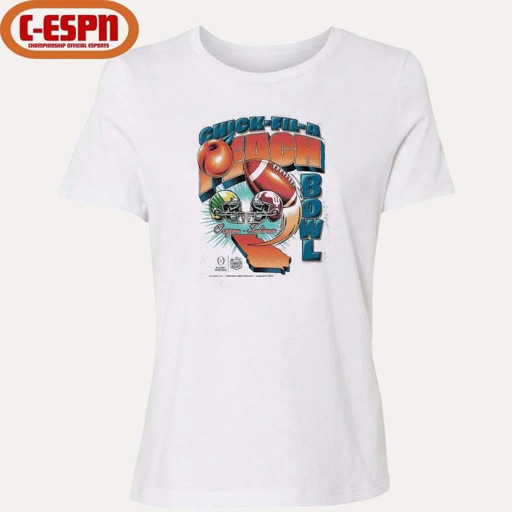 CFP 2026 Peach Bowl Matchup T-Shirt Oregon Vs Indiana