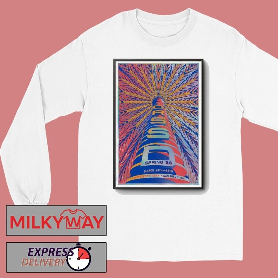 March 14+15 2026 CRSSD Fest San Diego Poster shirt