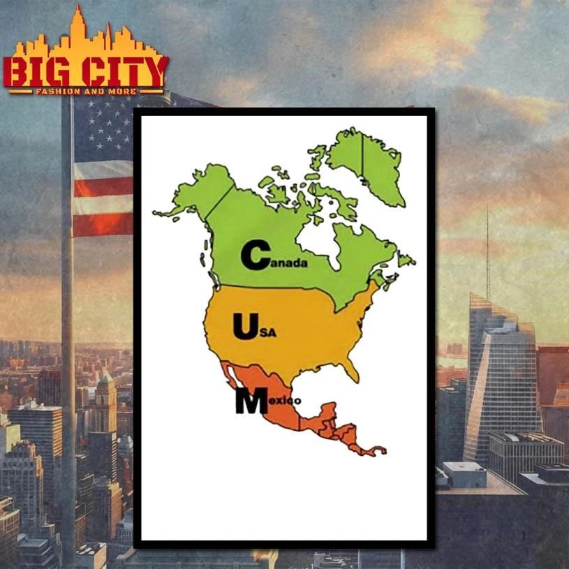 Cum Map Canada, USA and Mexico Shirt