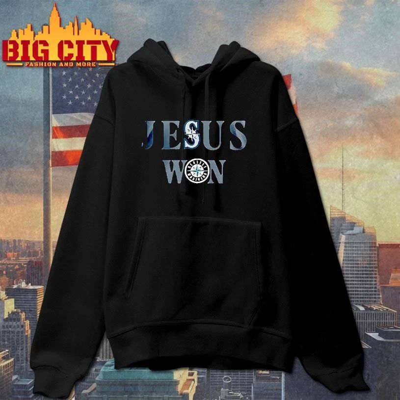 Jesus won Seattle Mariners baseball team MLB T Shirt