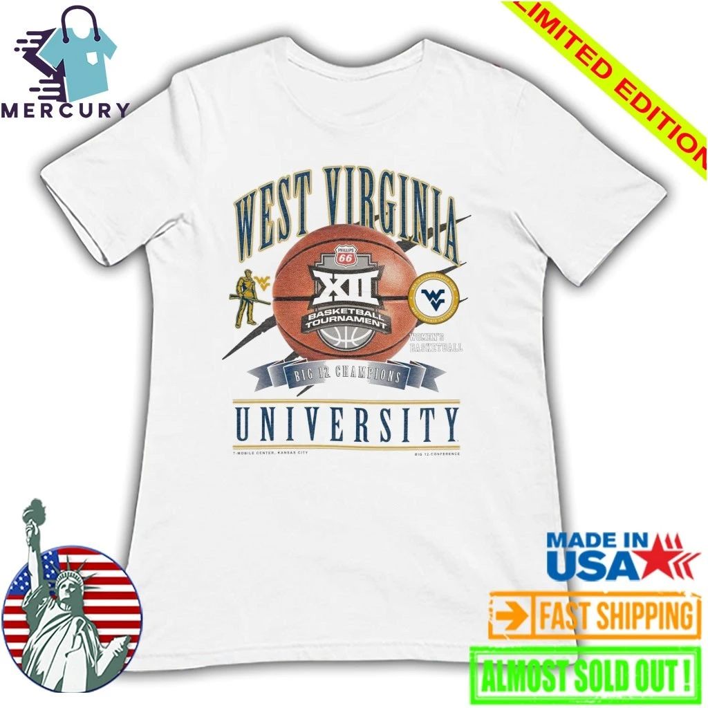 West Virginia Mountaineers 2026 Big 12 Women’s Basketball Champions Shirt