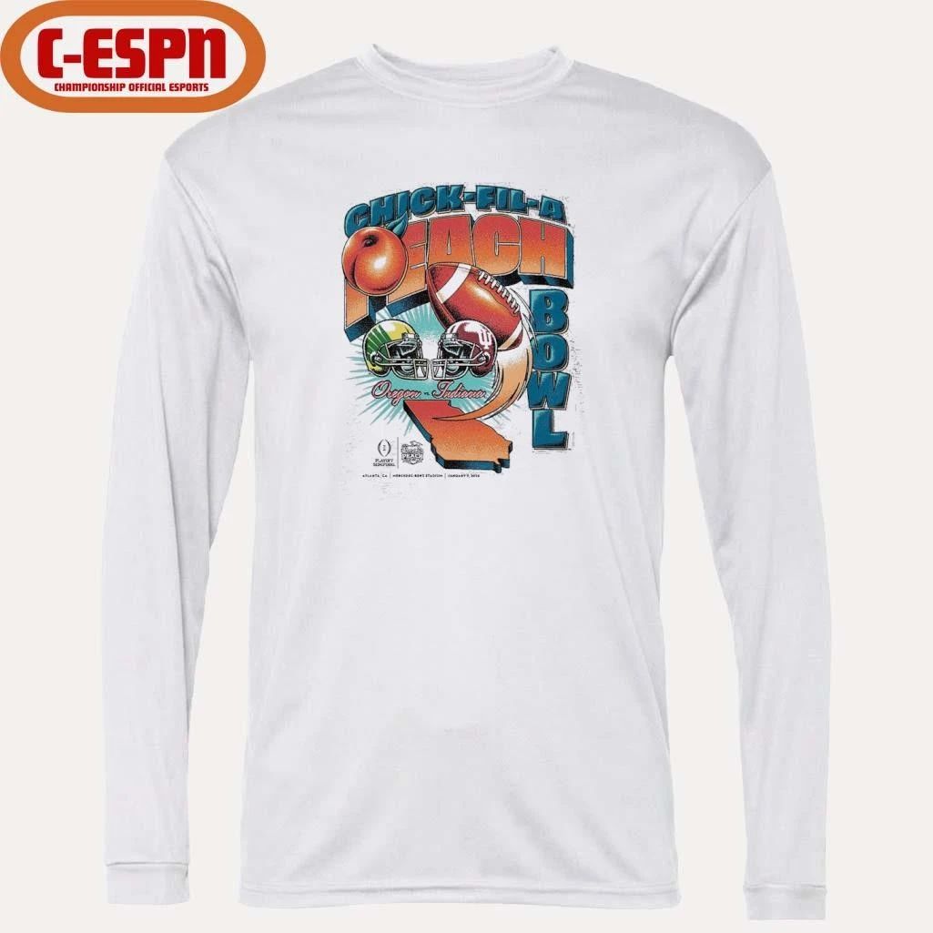 CFP 2026 Peach Bowl Matchup T-Shirt Oregon Vs Indiana