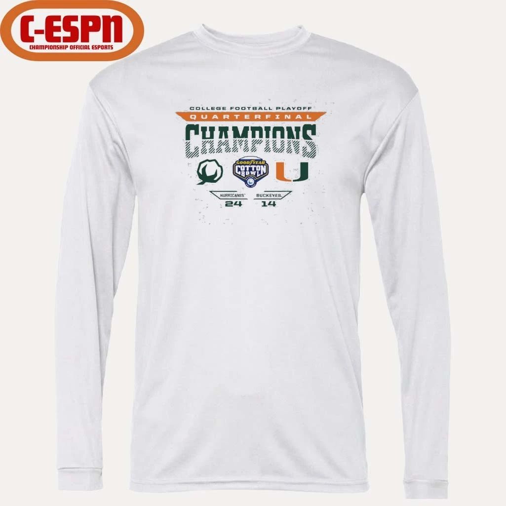 CFP 2025 Cotton Bowl Miami Champions Score Shirt