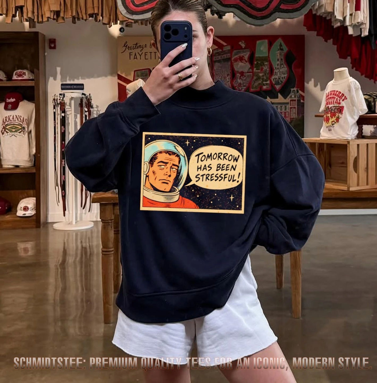 Vintage Astronaut Tomorrow Has Been Stressful shirt