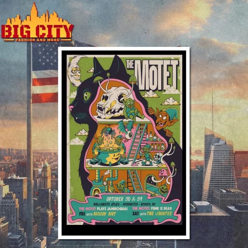 The Motet October 30-31 2026, Denver CO Poster Shirt