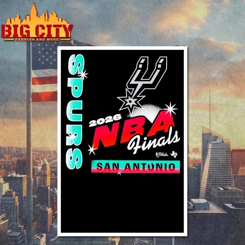San Antonio Spurs Brand 2026 NBA Finals Billboard Franklin Shirt