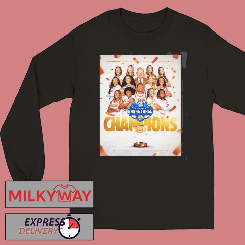 Texas Longhorns Women’s Basketball 2026 SEC Tournament Champions Poster T-Shirt