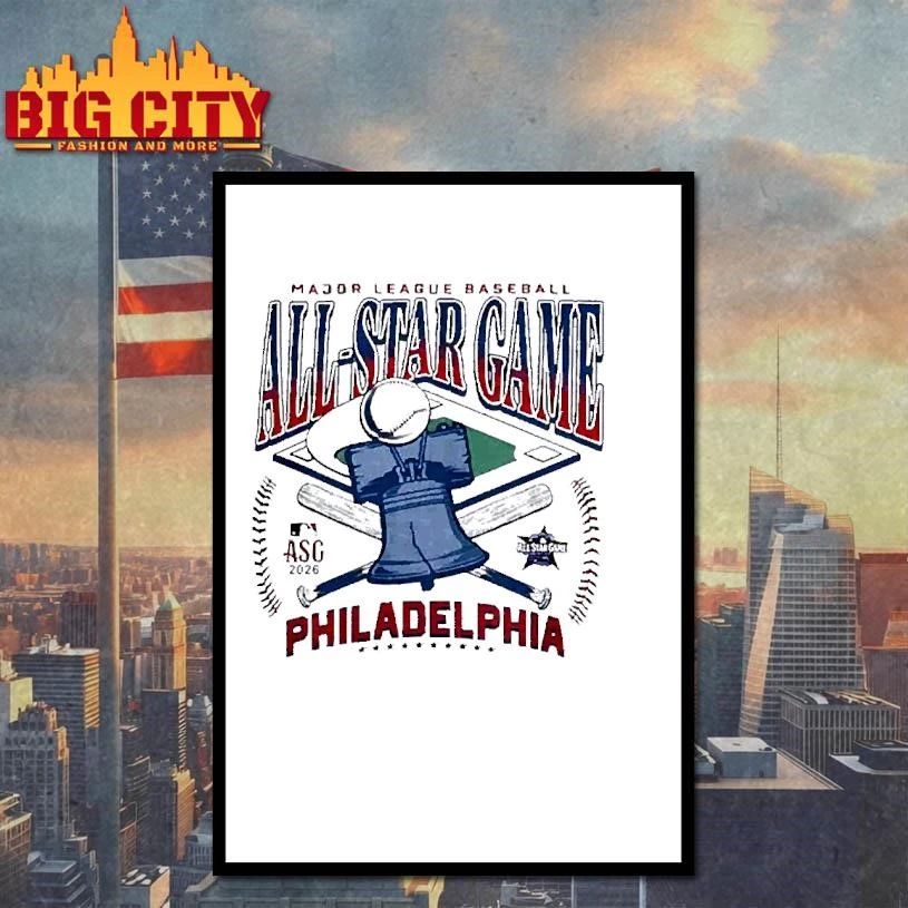 2026 MLB All-Star Game Philadelphia Liberty Bell Graphic T-Shirt