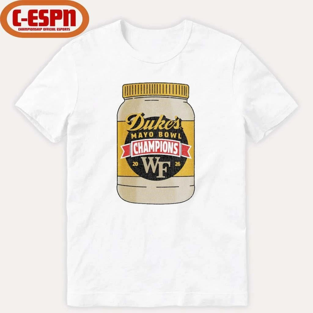 Wake Forest Demon Deacons Duke’s Mayo Bowl Champions T-Shirt