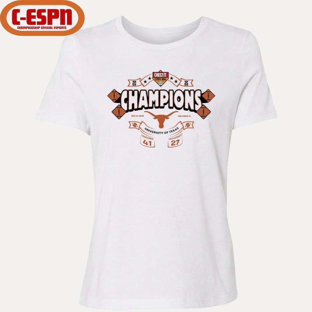 Texas Longhorns 2025 Cheez-it Citrus Bowl Champions Score Shirt