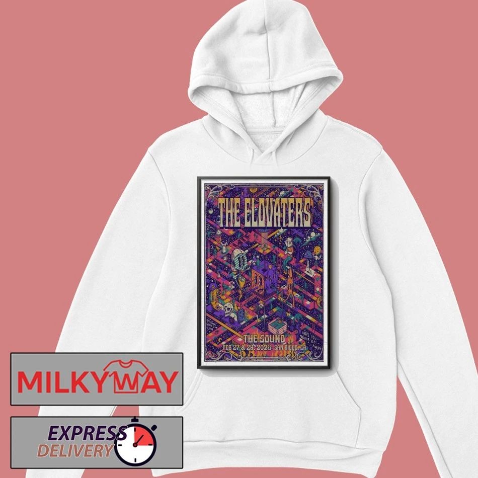 Poster The Elovaters Feb 27 and 2026 San Diego shirt