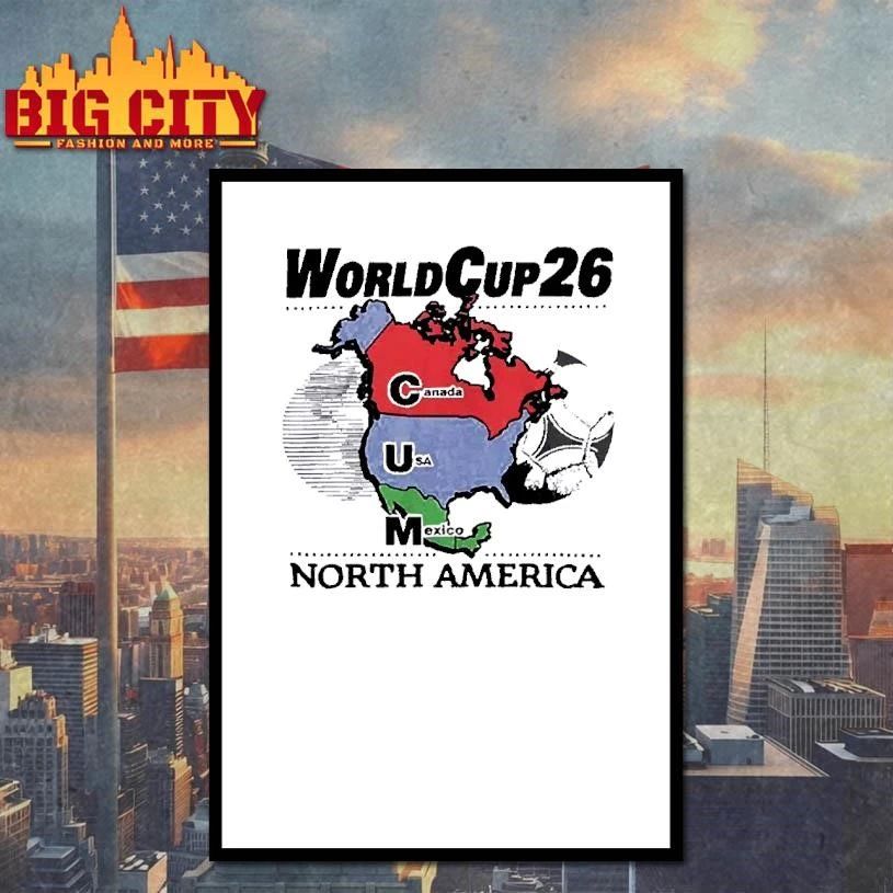 World Cup 26 Cum Map Shirt