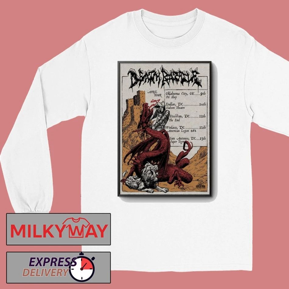 Poster Death Rattle Tour April 2026 shirt