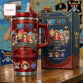 One Piece Anime Straw Hat Crew 29th Anniversary Commemorative Stainless Steel Travel Mug Tumbler