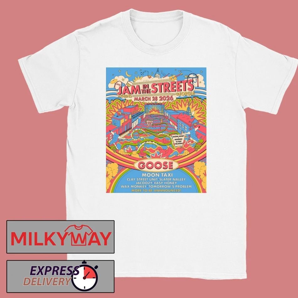Jam In The Streets Mar 28 2026 Downtown Athens GA Poster shirt