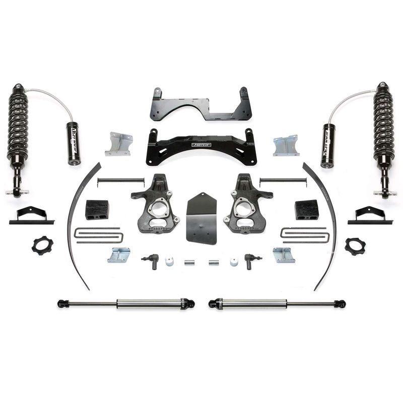 Fabtech 6″ Performance System w/Front Dirt Logic 2.5 Coilovers w/Reservoir & Rear 2.25 Shocks Kit for 2014-2018 GMC Sierra 1500 4WD w/6″ lift