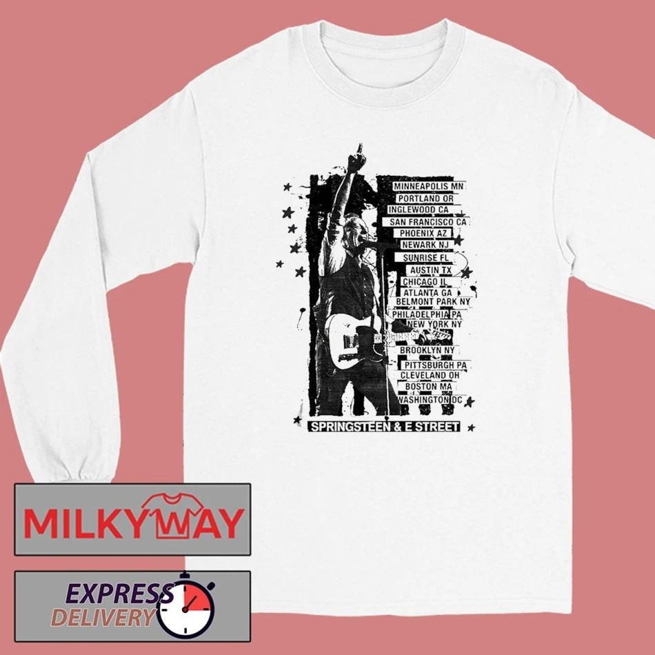 Bruce Springsteen And E Street Land Of Hope And Dreams American Tour 2026 Merch Logo T-Shirt