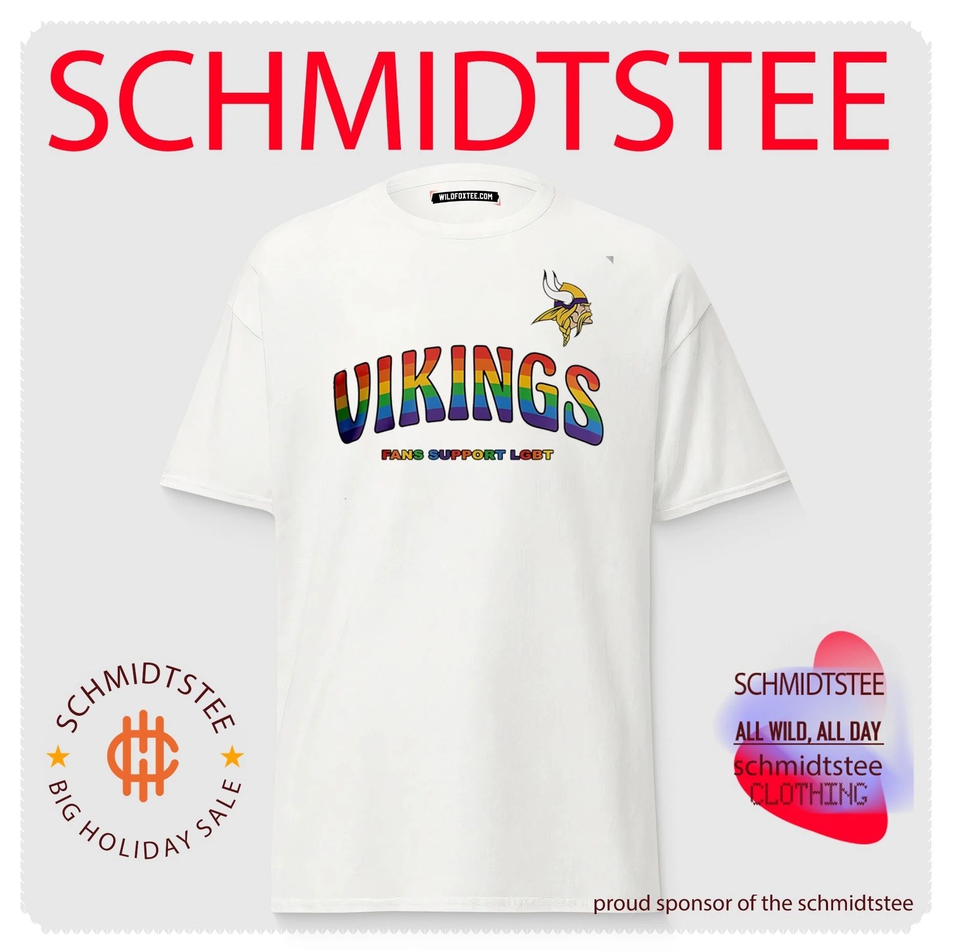 Minnesota Vikings Fans Support LGBT Pride Month shirt