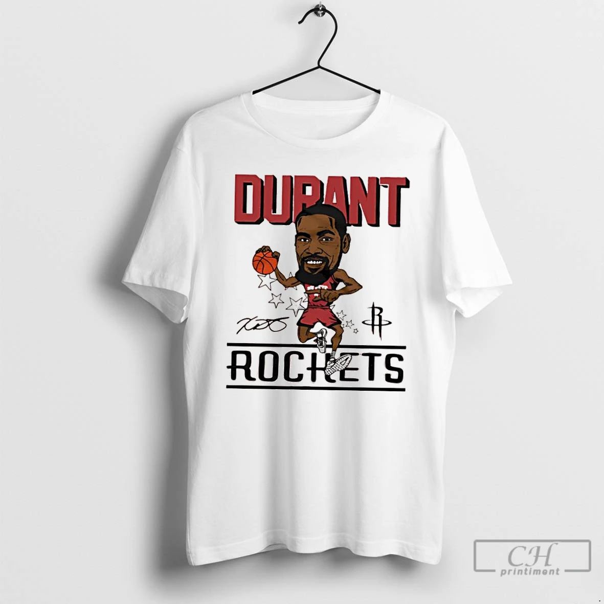 Classic Houston Rockets Kevin Durant Nba Signature Graphic T Shirts