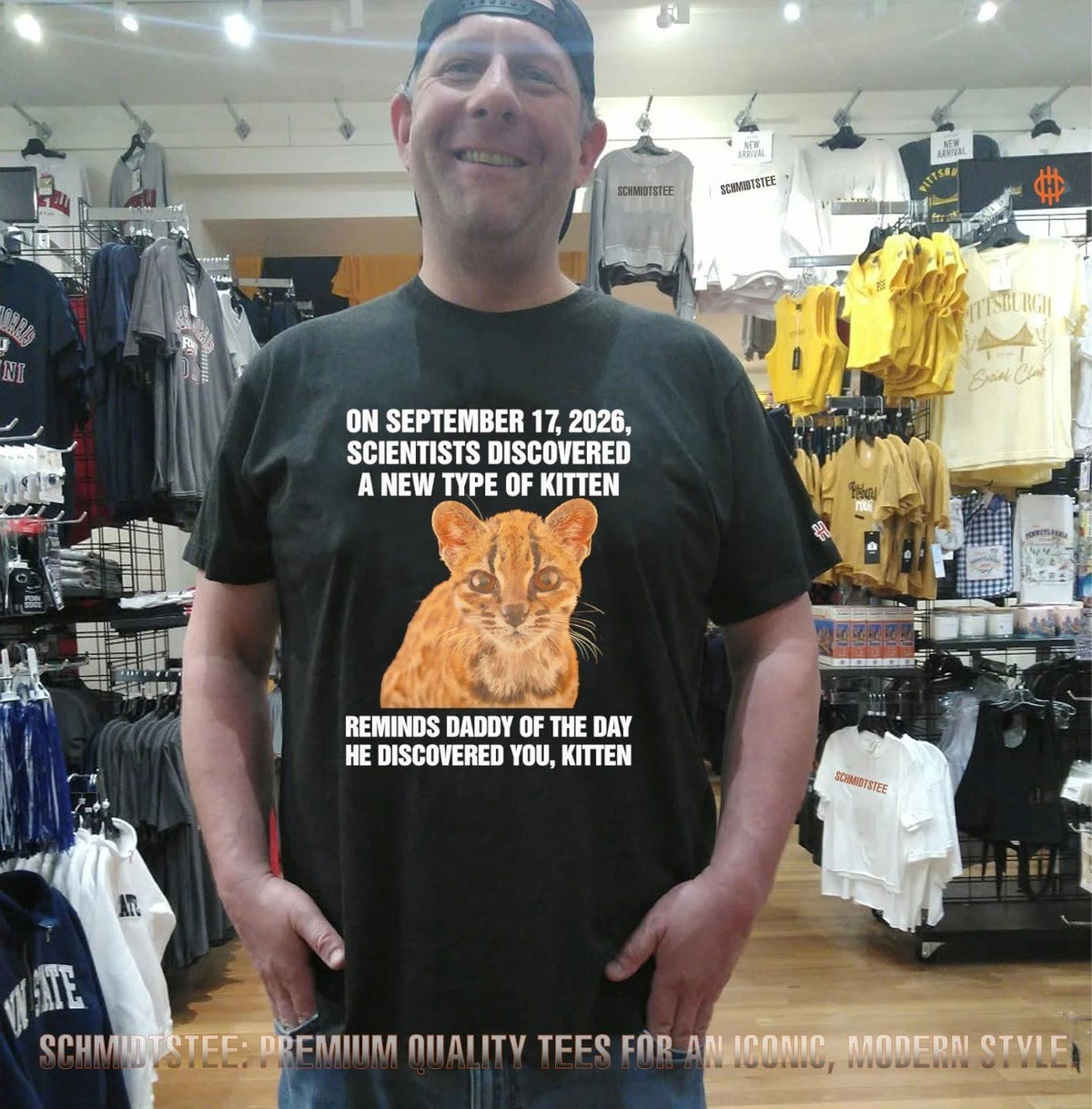 On september 17 2026 scientists discovered a new type of kitten shirt
