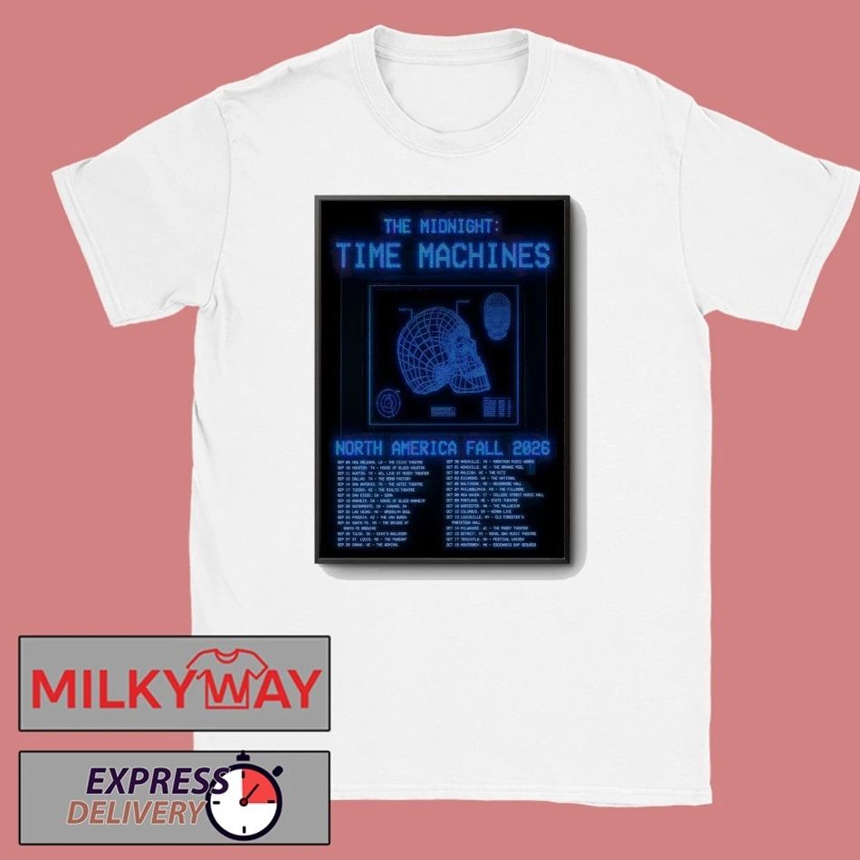 The Midnight Time Machines North America Fall 2026 Shows Poster shirt