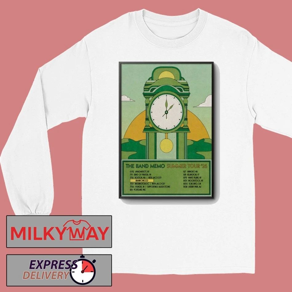 The Band Memo Summer Tour 2026 Poster shirt