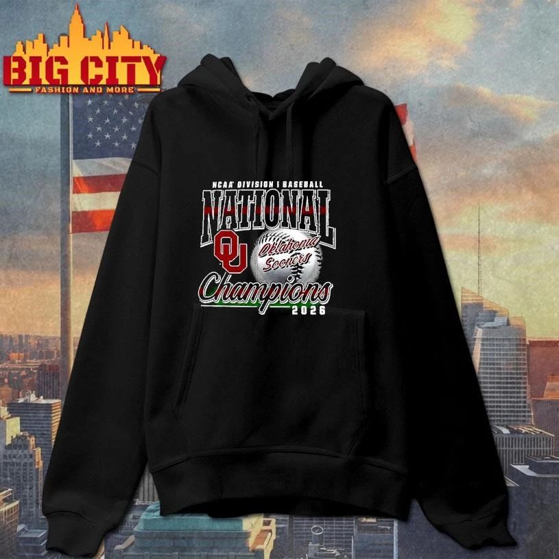 Oklahoma Sooners NCAA Division I Baseball National Champions 2026 T-shirt